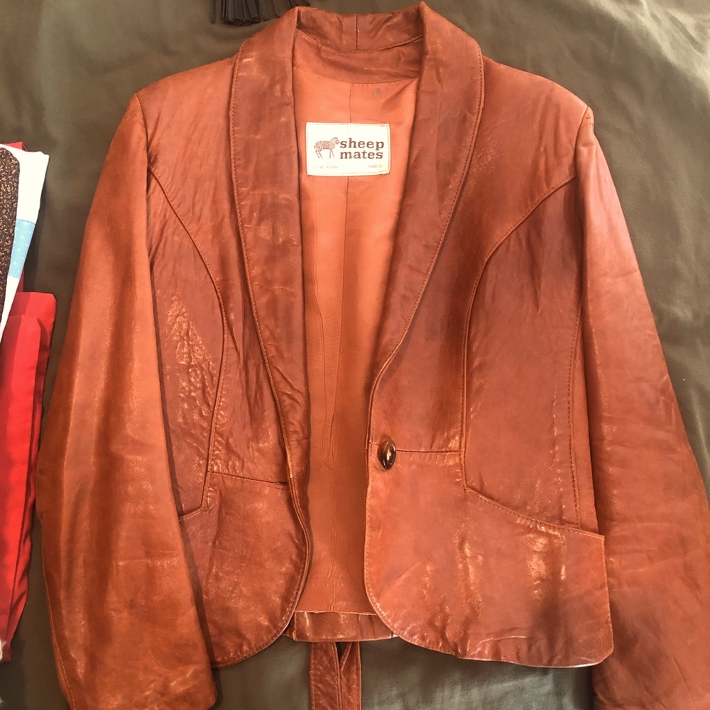 Vintage 70’s brown leather jacket